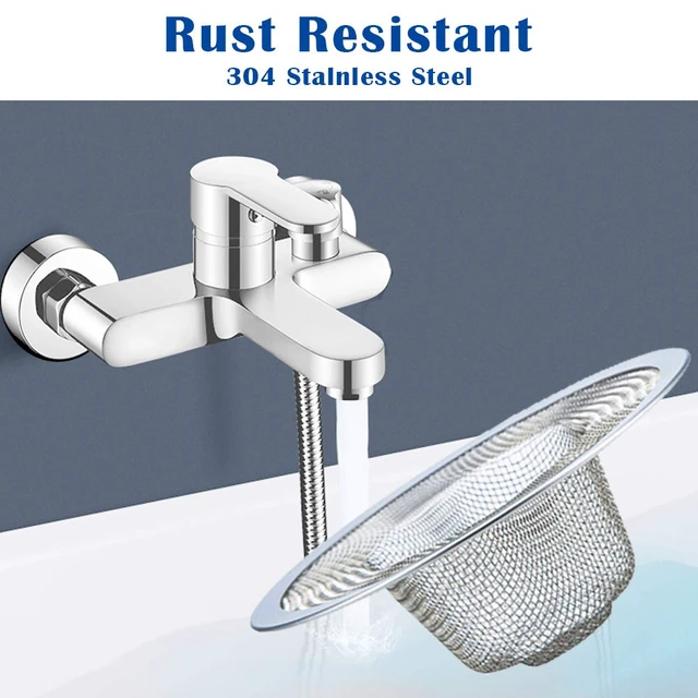 Alt view image 6 of 7 - 40 pcs Heavy Duty Stainless Steel Slop Basket Filter Trap, 2.75" Top / 1" Mesh Metal Sink Strainer,Perfect for Kitchen Sink/Bathroom Bathtub Wash Basin Floor Drain Balcony Drain Hole RV Sink