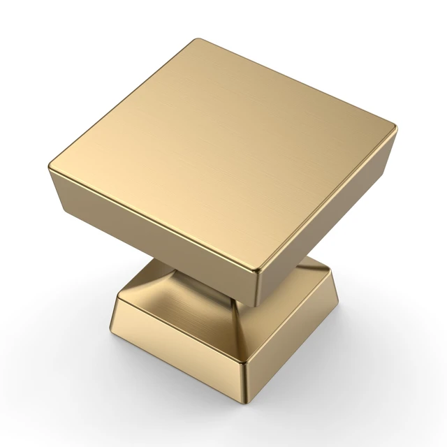 Alt view image 3 of 6 - 20 Pack Champagne Bronze Gold Cabinet Knobs 1.2" Single Hole Cabinet Handles Dresser Knobs Drawer Knobs and Pulls for Bathroom Cabinets ZH0008