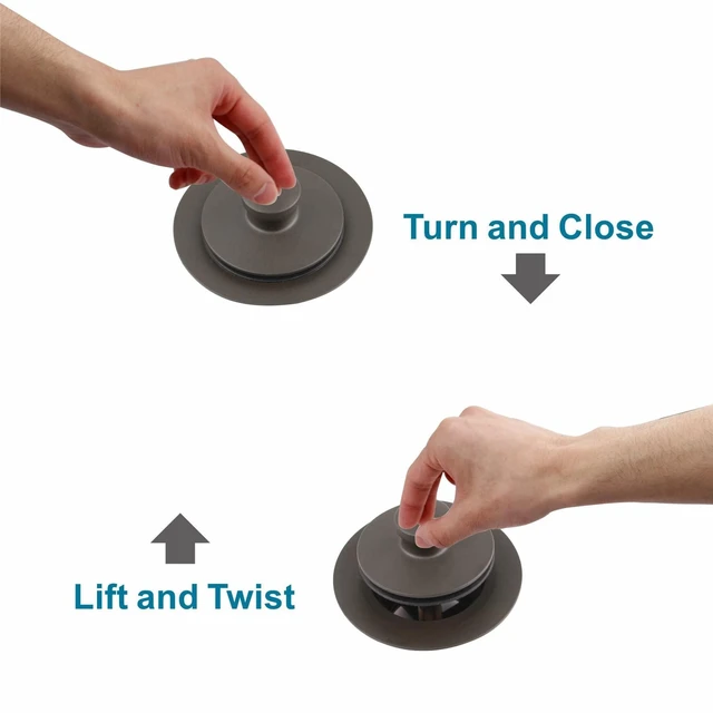 Alt view image 3 of 6 - Oil Rubbed Bronze Tub Drain and 1 Hole Faceplate Overflow Bath Kit Universal Lift & Turn, Fine/Coarse Thread Conversion Twist Trim Kit Assembly, Bronze, For 1-3/8" & 1-1/2" Bathroom Tub Drains