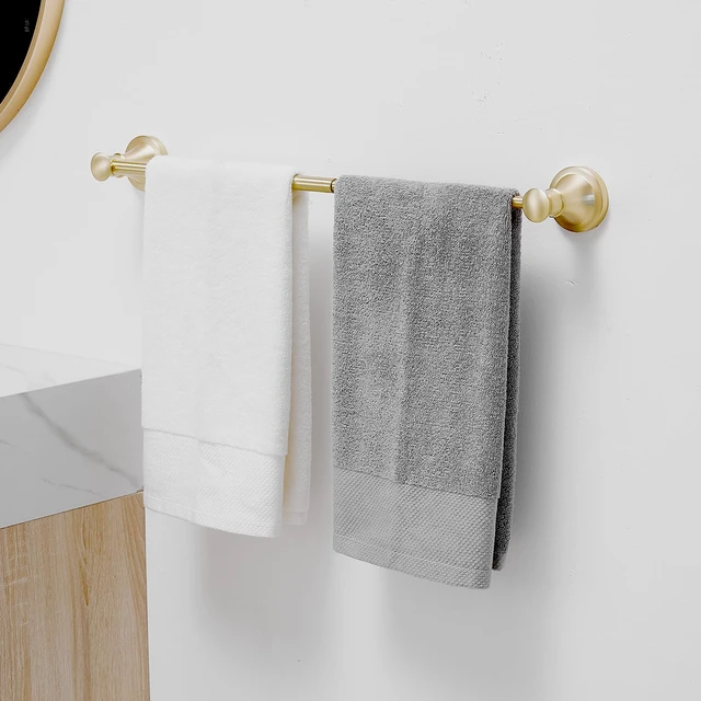 Alt view image 6 of 6 - Towel Racks for Bathroom Wall Mounted Bath Towel Bar Brushed Gold Adjustable 16-26 In, Wall Mounted Towel Holder, Stainless Steel, Rustproof, Towel Bar Rod Hanger Hardware Accessories Hotel