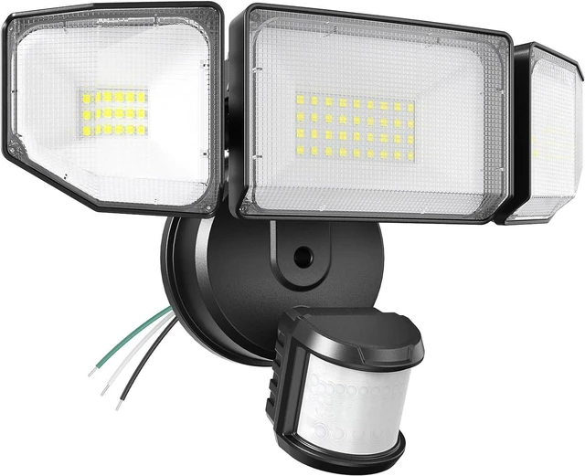 Main image of 85W Motion Sensor Outdoor Light, 8500LM Ultra-Bright LED Security Light with 3 Adjustable Heads, IP65 Waterproof Dusk to Dawn Flood Light for Garage, Yard, and Driveway, 6500K Daylight, Black