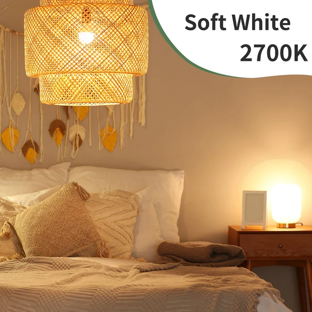 Alt view image 7 of 7 - GU24 LED Light Bulbs,60 Watt Equivalent,Soft White 2700K,6-Packs Efficient 9W,Non-Dimmable,800 LM Twist and Lock 2 Prong Warm Light Bulbs,15000 Hours,Ideal for Kitchen,Living Room,Bedroom