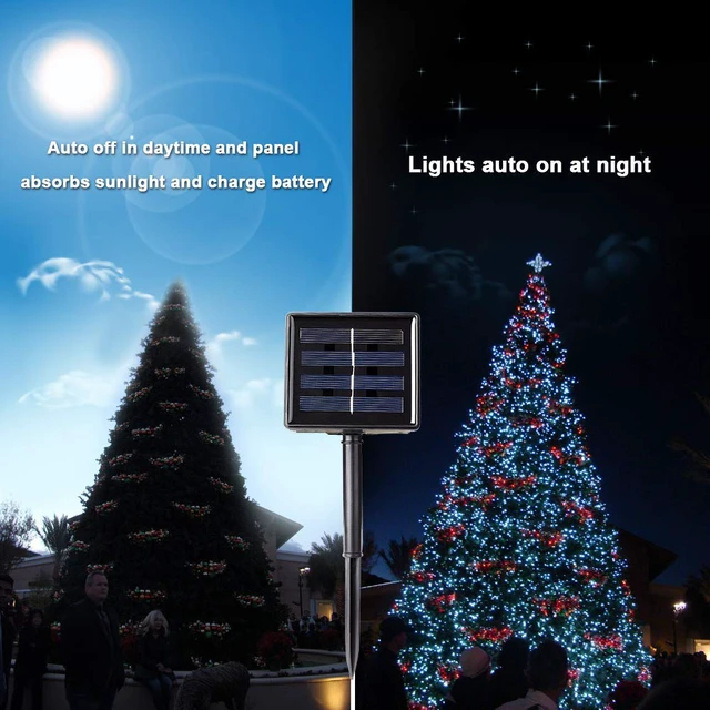 Alt view image 6 of 7 - Solar Christmas Lights Outdoor, 2 Packs Solar String Lights