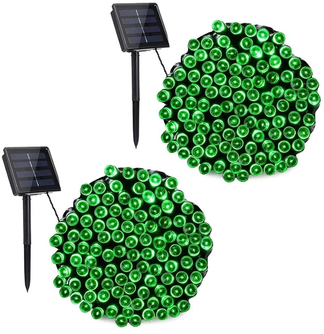 Main image of Solar Christmas Lights Outdoor, 2 Packs Solar String Lights
