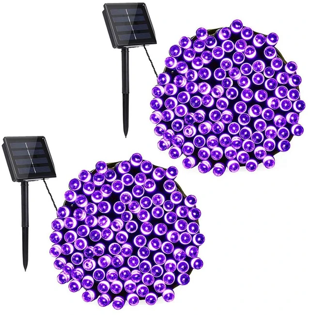 Main image of Solar Christmas Lights Outdoor, 2 Packs Solar String Lights