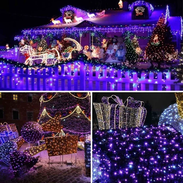 Alt view image 2 of 6 - Solar Christmas Lights Outdoor, 2 Packs Solar String Lights