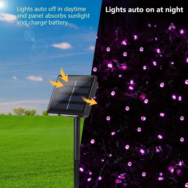 Alt view image 6 of 6 - Solar Christmas Lights Outdoor, 2 Packs Solar String Lights