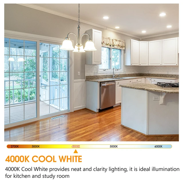 Alt view image 3 of 7 - Energetic LED GU24 Light Bulb, A19 Shape 60 Watt Equivalent (8.5W), 4000K Cool White, 800 Lumens, Non-Dimmable, 2 Pin LED Light Bulb, UL Listed, 10 Packs