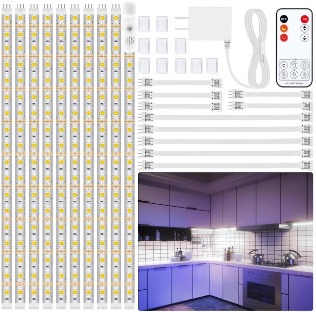 Main image of 10 PCS 20in Under Cabinet Lighting Kit, 6000K