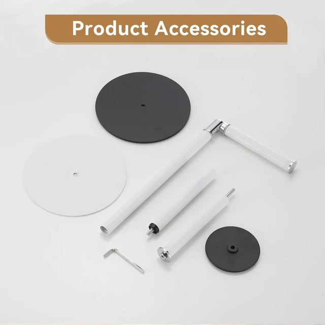 Alt view image 5 of 7 - Freestanding Toilet Paper Holder, Tissue Holder On Floor with Reserve Storage Paper Rolls, Roll Paper Holder Standing On Floor (White)