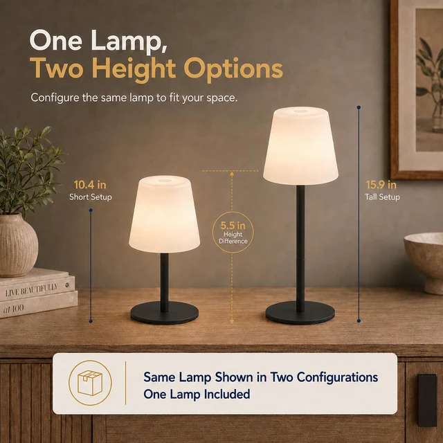 Alt view image 5 of 7 - Shower Lamp Rechargeable Waterproof Lamp, Cordless Table Lamp for Bathroom 4000mAh Battery Operated, IP65 Spa-Like Shower Light, Vanity, Bathtub and Outdoor, 3 Color Modes, Touch Dimming, Black