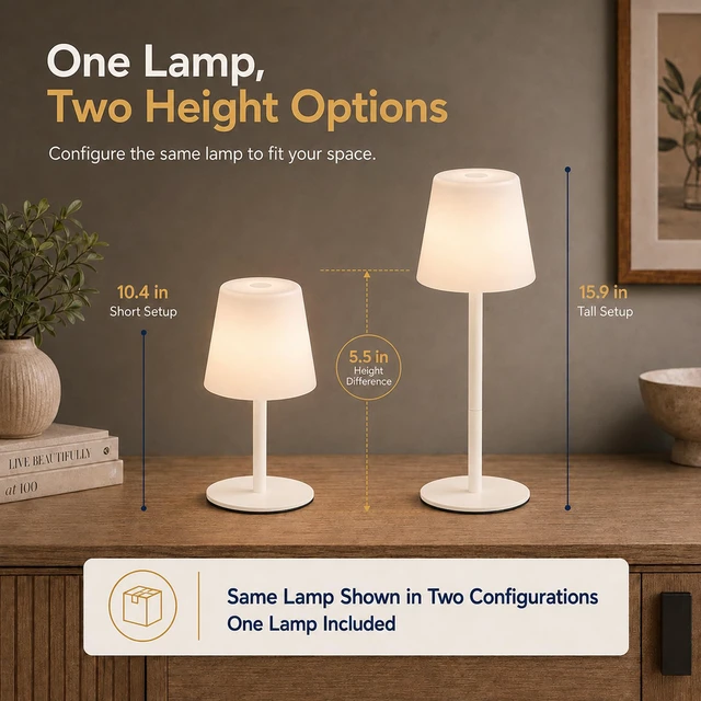 Alt view image 5 of 7 - Shower Lamp Rechargeable Waterproof Lamp, Cordless Table Lamp for Bathroom 4000mAh Battery Operated, IP65 Spa-Like Shower Light, Vanity, Bathtub and Outdoor, 3 Color Modes, Touch Dimming, White