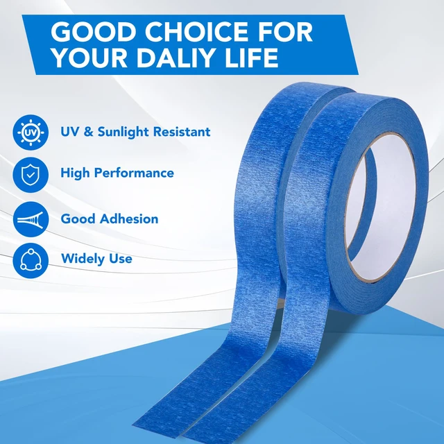 Alt view image 3 of 7 - 36 Packs Painters Tape,Blue Tape,Masking Tape for Multi-Purpose 1 Inch Wide (0.94 in x 55 Yds), Masking Tape Bulk,DIY Artist Craft Arts, Decoration, Drafting, No Residue