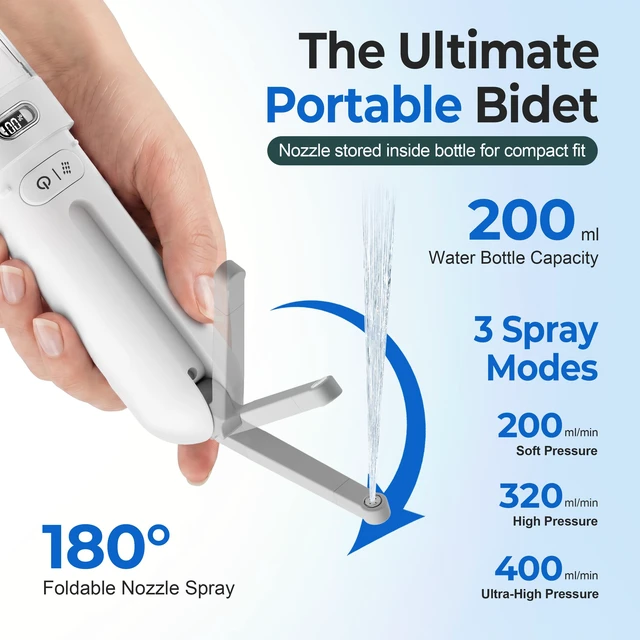 Alt view image 5 of 7 - Electric Portable Bidet for Travel, Rechargeable for Women Postpartum, Period & Hygiene