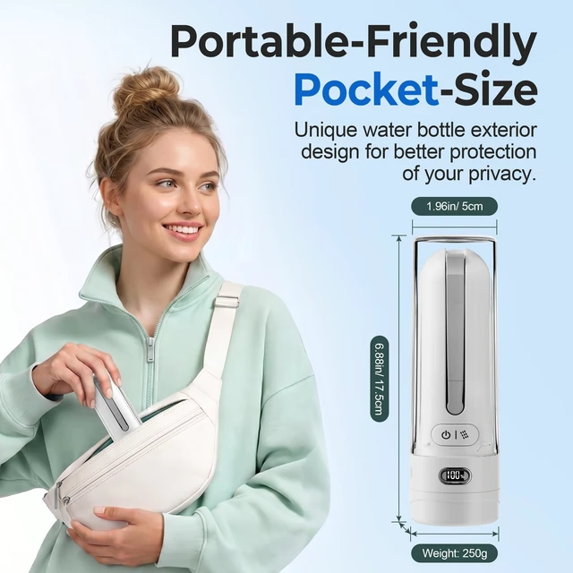 Alt view image 7 of 7 - Electric Portable Bidet for Travel, Rechargeable for Women Postpartum, Period & Hygiene