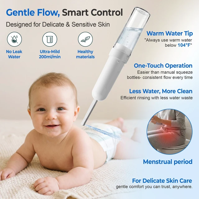 Alt view image 6 of 7 - Electric Portable Bidet for Travel, Rechargeable for Women Postpartum, Period & Hygiene