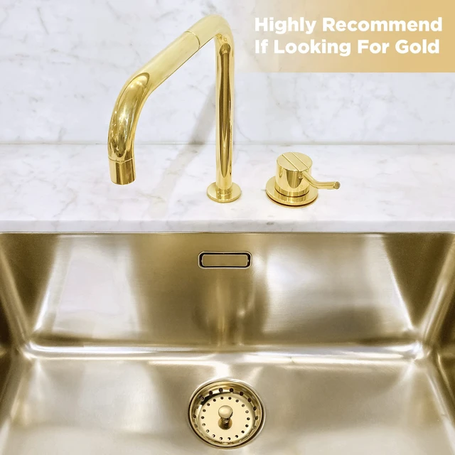 Alt view image 7 of 7 - 3 Pcs Sink Plug Stopper Disposal Drain Strainer,Light Gold Stainless Steel, Universal Fit for Kitchen Drains, Anti-clogging Mesh Basket, Strainer and Plug Stoppers for Garbage Disposal