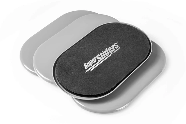 Alt view image 6 of 7 - Sliders4744095N Reusable XL Heavy Furniture Sliders for Carpet- Quickly and Easily Move Any Item, 9-1/2" x 5-3/4' Gray (4 Pack)