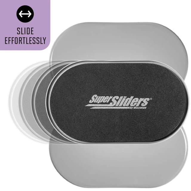 Alt view image 5 of 7 - Sliders4744095N Reusable XL Heavy Furniture Sliders for Carpet- Quickly and Easily Move Any Item, 9-1/2" x 5-3/4' Gray (4 Pack)