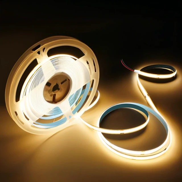 Main image of COB LED Strip Lights Warm White 3000K,32.8ft 24V High CRI 95Ra+ Super Bright, Flexible Tape Lights for Bedroom,Mirror,Kitchen Cabinet, Living Room(Power Supply Not Included)