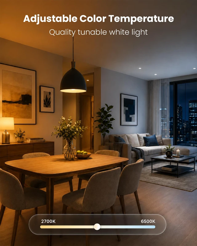 Alt view image 5 of 7 - Smart Alexa Light Bulbs, Bluetooth WiFi Led Bulb Compatible with Alexa &Google Assistant, RGB Color Changing Bulbs, Music Sync, 9W(60W Equivalent), A19 E26 800LM(2.4Ghz WiFi only), 6 Pack
