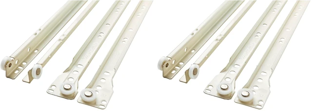Main image of D68822C-W-TS 22-Inch Bottom Mount Drawer Slide (Pack of 2)