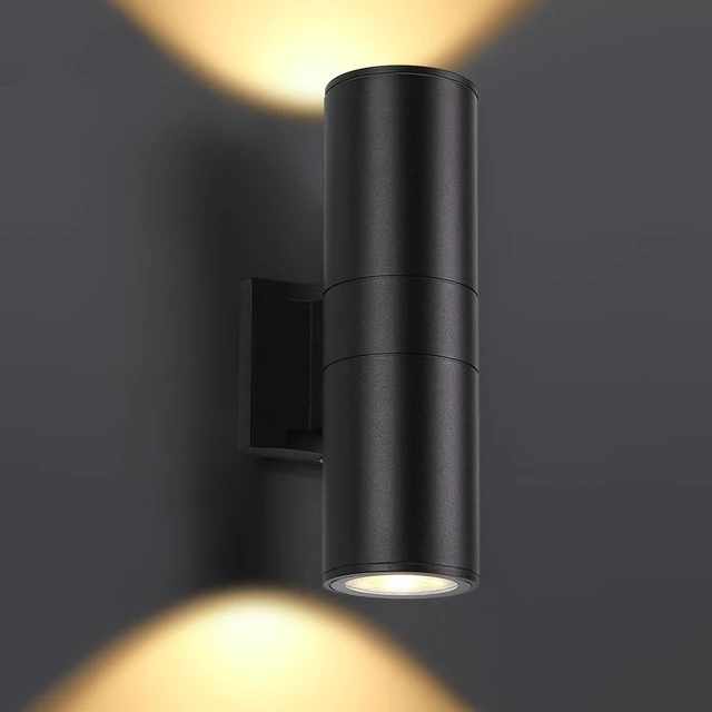 Main image of Up and Down Wall Lights 1 Pack, Cylinder Outdoor Wall Sconce Light Aluminum Modern Outdoor Light Fixture and Exterior Wall Sconces Anti-Rust Waterproof for Porch Patio Wet Location Door Way