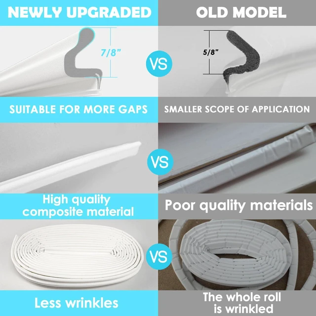 Alt view image 5 of 6 - Kerf Weather Stripping Door Seal Soundproof Insulation for Large Gap