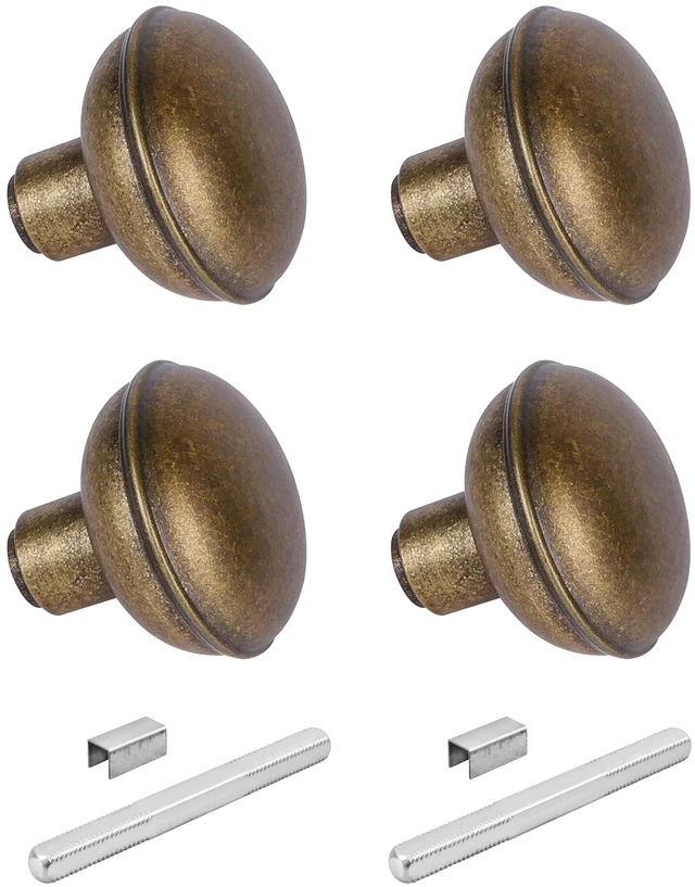 Main image of Vintage Antique Bronze Door Knob Set with Spindle,2 Pack Old Style Door Knobs Replacement Broken for Antique Mortise Lock, Older Home Interior Door
