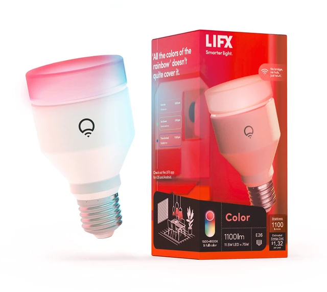 Main image of LED Light Bulb Color 1100 Lumens - WiFi Smart, Alexa 75W Equivalent Compatible with Alexa, Apple Homekit, Google, WiFi 2.4GHz, Dimmable E26, tunable white 1500-9000K, for bedroom, mood lighting