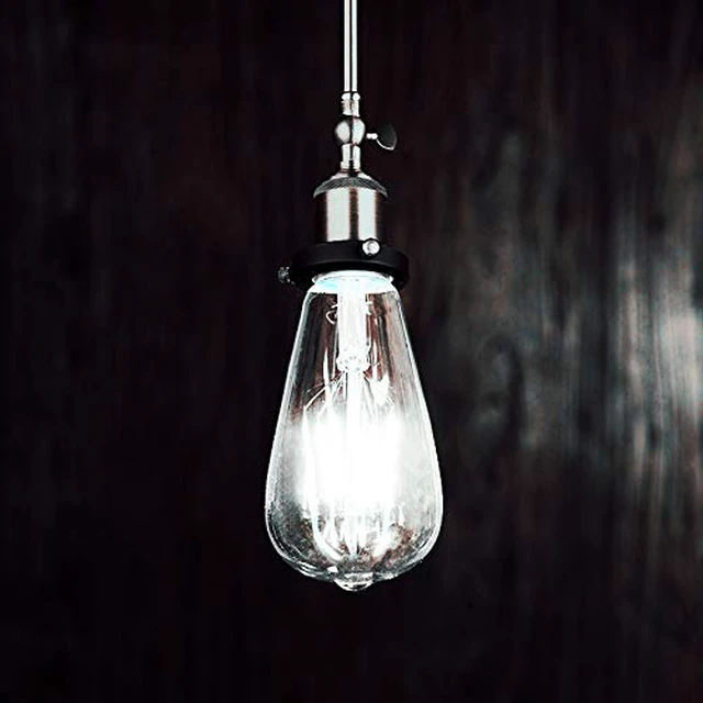 Alt view image 5 of 7 - Dimmable Vintage Edison Bulb 4W,Equivalent 40W Incandescent,ST18 Antique LED Filament Bulbs,Daylight White 4000K 450 Lumens,E26 Led Bulb,Pack of 6