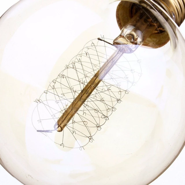 Alt view image 3 of 7 - 4-Pack Edison Light Bulbs 60 Watt Dimmable G80 Vintage Warm Bulbs 2200K Warm Light, 230LM Brightness, 110V E26 Base, Dimmable Vintage Style Bulb for Bedroom Living Room Decor