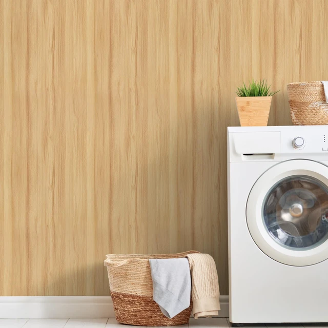 Alt view image 5 of 7 - Light Wood Grain Contact Paper Peel and Stick Wallpaper A Set of 23.6"x400" Natural Wooden Contact Paper for Cabinets Countertops Drawer Shelf Liner Self-adhesive Removable Wallpaper Waterproof