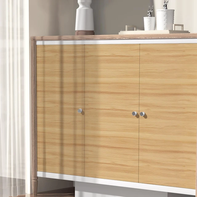 Alt view image 7 of 7 - Light Wood Grain Contact Paper Peel and Stick Wallpaper A Set of 23.6"x400" Natural Wooden Contact Paper for Cabinets Countertops Drawer Shelf Liner Self-adhesive Removable Wallpaper Waterproof