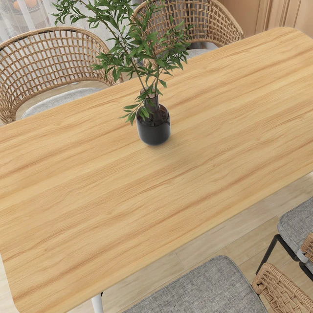 Alt view image 6 of 7 - Light Wood Grain Contact Paper Peel and Stick Wallpaper A Set of 23.6"x400" Natural Wooden Contact Paper for Cabinets Countertops Drawer Shelf Liner Self-adhesive Removable Wallpaper Waterproof