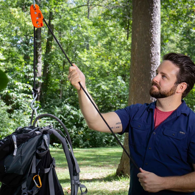 Alt view image 6 of 7 - 1/4 Inch Self-Locking Down System, 150 lbs, Blue 15 Feet of Rope, Easy to Use, Strong and Secure, Made in USA