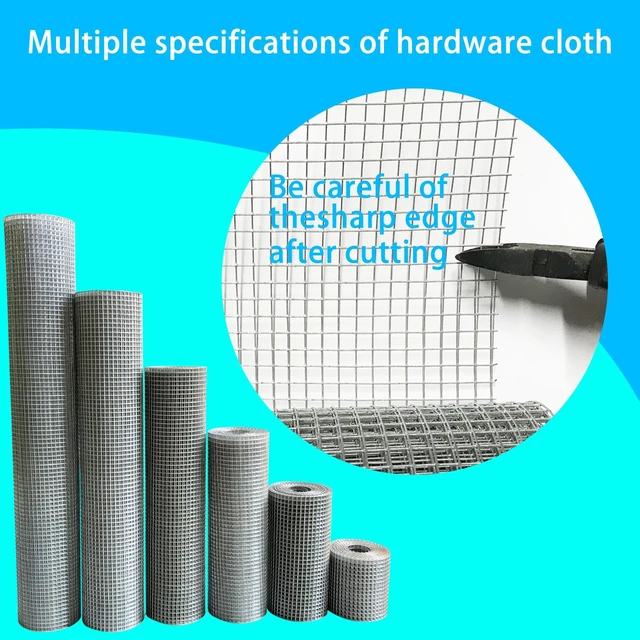 Alt view image 6 of 6 - Galvanized Welded Wire Mesh Roll, 16in x 35ft, 1/4 Inch 23 Gauge Hardware Cloth - Garden Fencing for Rabbits, Chickens, Snakes, Gophers, Raccoons & Small Critters - Cage, Enclosure, Pest Barrier