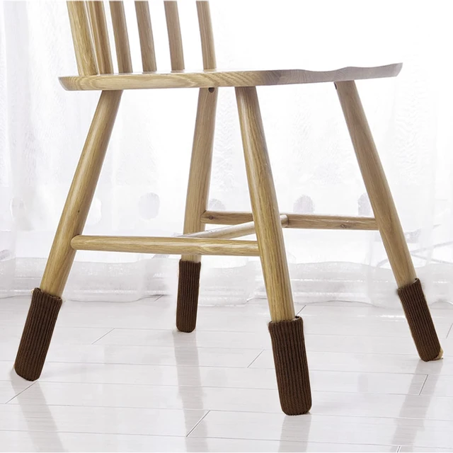 Alt view image 5 of 6 - 32 PCs Furniture Leg Socks - Coffee Knitted Furniture Socks, Double Thickness Chair Leg Floor Protectors, High Elastic Chair Leg Covers Furniture Caps Set, Move Easily and Reduce Noise (Pack of 2)