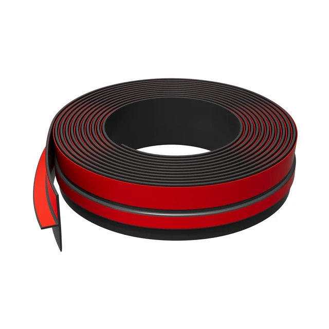Alt view image 6 of 6 - T-Shaped Weather Stripping Seal, Black Silicone, 1.97 in x 40 ft Flexible door seal strip covers door, window, and bathroom gaps; peel-and-stick design helps reduce drafts