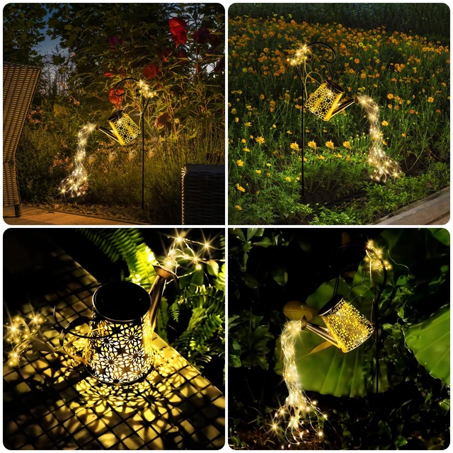 Alt view image 6 of 7 - Solar Watering Can Light, Solar Outdoor Decorative,Garden Decor Lights for Yard Patio Lawn Pathway Landscape, IP65 Waterproof, Garden Gifts for Mom, Grandma Women Birthday