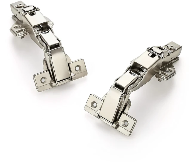 Main image of Kitchen Cabinet Hinges,165 Degree Door Hinges, 5 Pairs 10 Pack Compatible with Lazy Susan Corner Cupboard, Full Overlay, for Face Frame Door, Concealed Corner, Cabinet Hardware