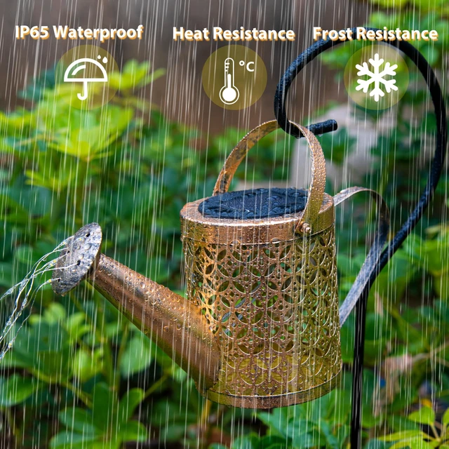 Alt view image 4 of 6 - Solar Watering Can Light, Solar Yard Decorations Outdoor Garden Decor Lights, IP65 Waterproof Hanging Lantern Lights, Flower Bed Decor, Gifts for Grandma, Women, Mom