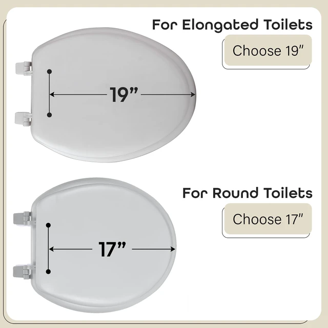 Alt view image 3 of 7 - Soft Standard Vinyl Toilet Seat, Silver, 17 in Toilet-Seat Construction: Contoured Seat Profile and Durable Finish Create a Polished Fixture Update