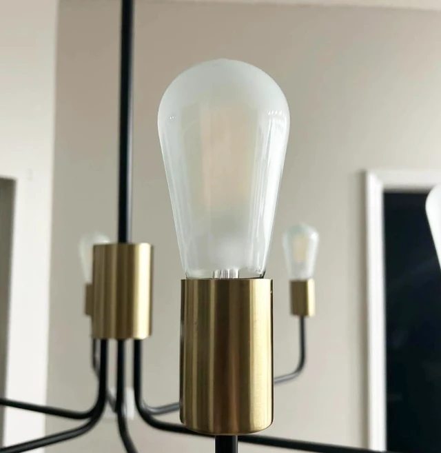 Alt view image 6 of 7 - Frosted E26 Edison Bulbs 8W LED Bulb, Dimmable 3000K Soft White Light Bulb 8W Frosted Light Bulb Equal 75 watt Vintage Edison Bulb,ST58 Antique LED Filament Bulb with 90+ CRI,850LM,AC120V,6Pack