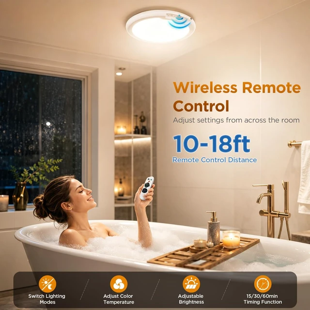 Alt view image 4 of 7 - Rechargeable Ceiling Light 4 Pack, Magnetic Battery Operated Ceiling Light Wireless Motion Sensor Dimmable Led Ceiling Lights With 3 Colors for Closet Shower Stairs Hallway Shed Pantry Laundry
