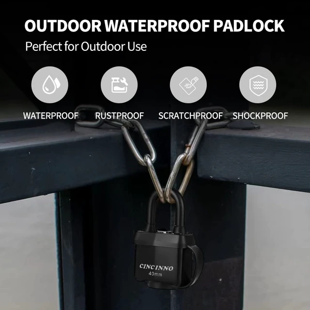 Alt view image 5 of 6 - 40mm Padlock with Key,Weatherproof Laminated Steel Locks with Keys,Heavy Duty Keyed Alike Padlocks for Outdoor Use,12 Pack