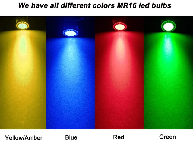 Alt view image 6 of 6 - MR16 GU5.3 Blue Led Bulbs 12v Low Voltage for Landscape Pool Lighting 20W 35W 50W Equivl,MR16 Blue Bulb Spotlights for Outdoor Flood Yard Garden Tree Step Lighting,Not Dimmable,38 Deg,6 Pack