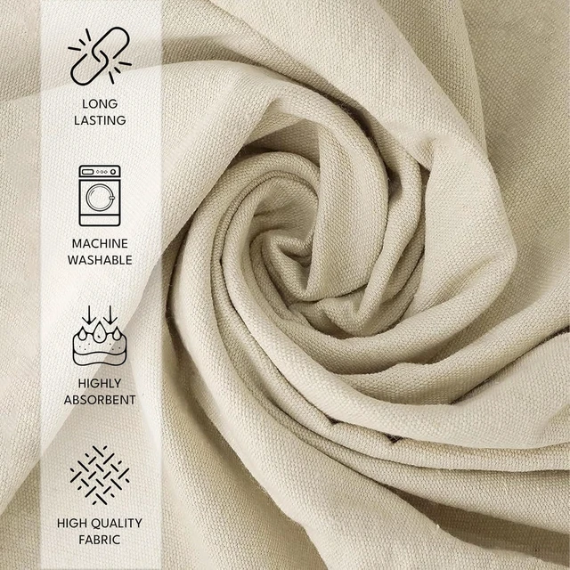 Alt view image 2 of 7 - Canvas Drop Cloth (Size 12 x 15 Feet - Pack of 1) - Pure Cotton Painters Drop Cloth for Painting, Furniture & Floor Protection - All Purpose Thick Canvas tarp with Double Stitched Edges