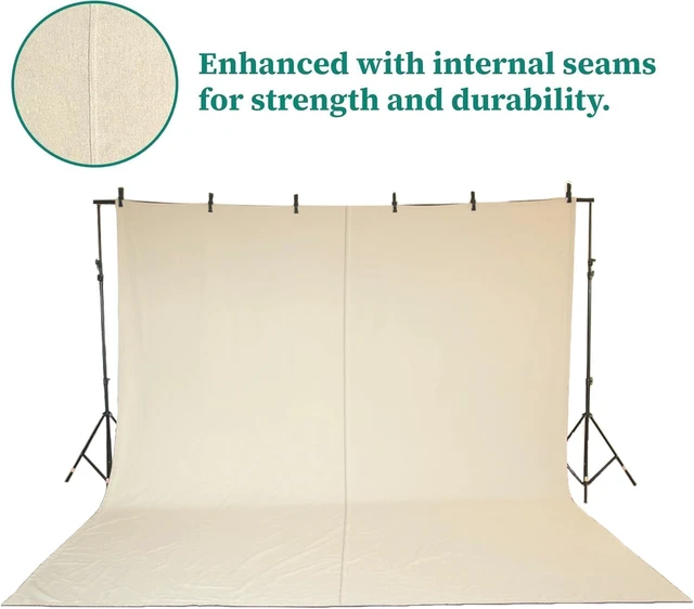 Alt view image 4 of 7 - Canvas Drop Cloth (Size 12 x 15 Feet - Pack of 1) - Pure Cotton Painters Drop Cloth for Painting, Furniture & Floor Protection - All Purpose Thick Canvas tarp with Double Stitched Edges