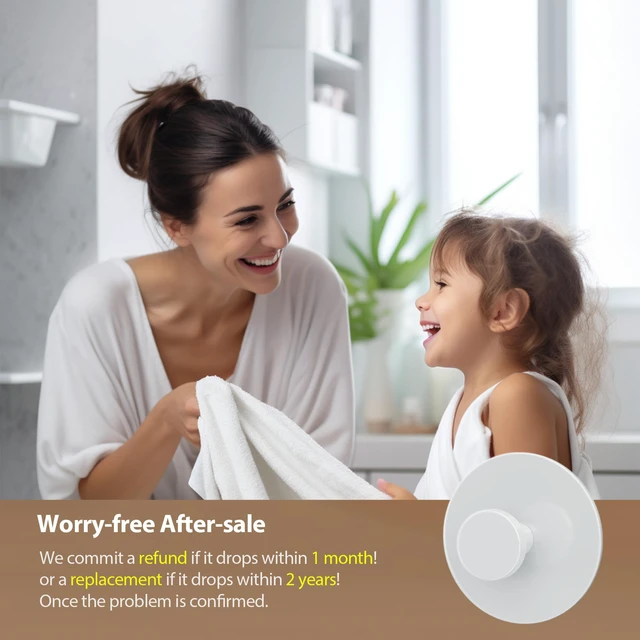 Alt view image 6 of 6 - White Adhesive Wall Hook for Coat and Towel: Extra Sticky 12 LB (Max), Stainless Coat Rack Door Holder Hanger, 6-Pack Heavy Duty